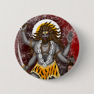 Chapa Redonda De 5 Cm Bolsa Tote del Señor Bhairava