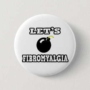Chapa Redonda De 5 Cm Bombardeemos la fibromialgia