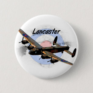 Chapa Redonda De 5 Cm Bombardero de Lancaster