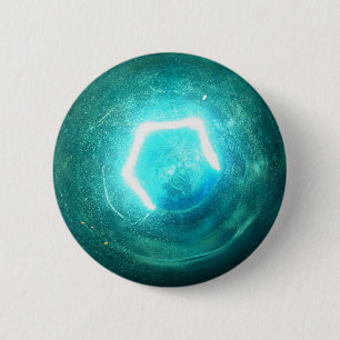 Chapa Redonda De 5 Cm Bombilla azul