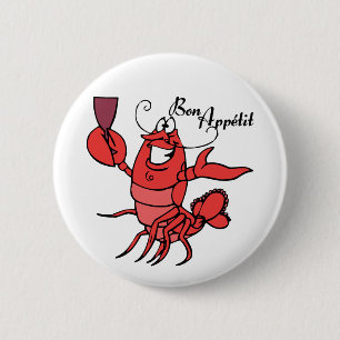 Chapa Redonda De 5 Cm Bon Apetit Lobster