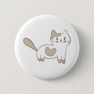 Chapa Redonda De 5 Cm Bonito Kitty