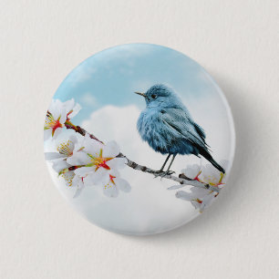 Chapa Redonda De 5 Cm Bonito Little Bluebird