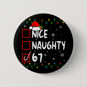 Chapa Redonda De 5 Cm Bonito Travieso 6 7 Meme 67 Navidad Seis Siete Nav