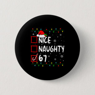 Chapa Redonda De 5 Cm Bonito Travieso 6 7 Meme 67 Navidad Seis Siete Xma