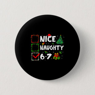 Chapa Redonda De 5 Cm Bonito Travieso 6 7 Meme 6 7 Navidad Seis Siete Na