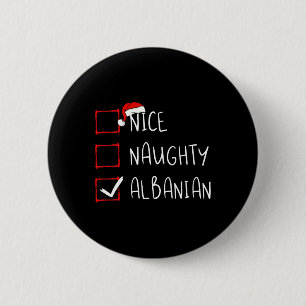 Chapa Redonda De 5 Cm Bonitos Navidades albaneses Albania raíces Heri
