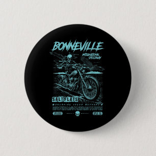 Chapa Redonda De 5 Cm Bonneville Salt Flats Carreras de motocicleta Vint