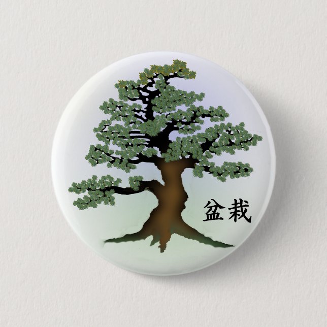 Chapa Redonda De 5 Cm Bonsai 08 (Anverso)