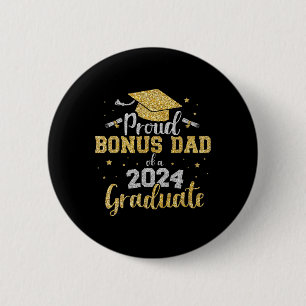 Chapa Redonda De 5 Cm Bonus Dad Of Cl Of 2024 Graduate Senior Graduation