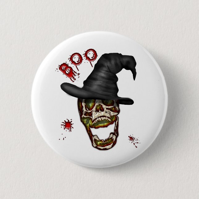Chapa Redonda De 5 Cm Boo (Anverso)