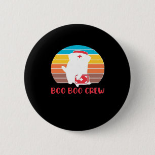 Chapa Redonda De 5 Cm Boo Boo Crew Enfermera Graciosa Fantasma Halloween
