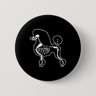 Chapa Redonda De 5 Cm Boodle Dog Skeleton Halloween Doodle Dogs Lover Ow