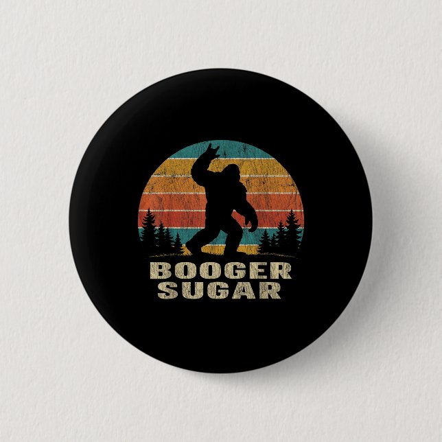 Chapa Redonda De 5 Cm Booger Sugar Sasquatch Funny Meme  (Anverso)