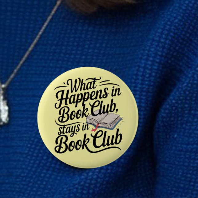 Chapa Redonda De 5 Cm Book Club, grupos de lectores de libros, libreros (Subido por el creador)