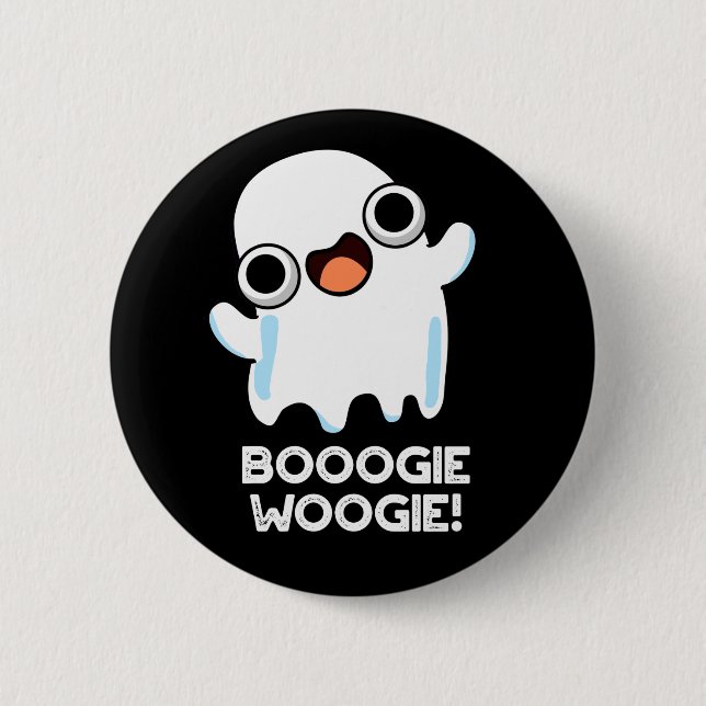 Chapa Redonda De 5 Cm Booogie Woogie Funny Music Ghost Pun Dark BG (Anverso)