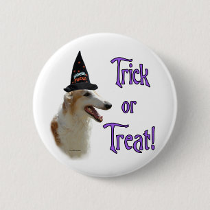Chapa Redonda De 5 Cm Borzoi Trick
