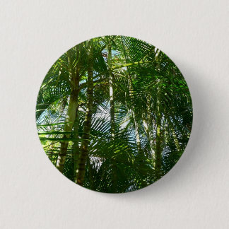 Chapa Redonda De 5 Cm Bosque de palmeras Naturaleza tropical