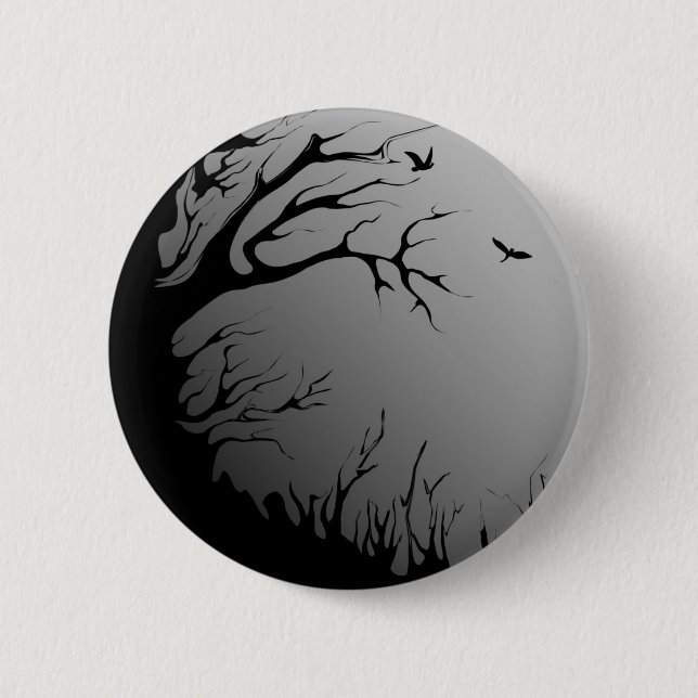 Chapa Redonda De 5 Cm bosque oscuro (Anverso)