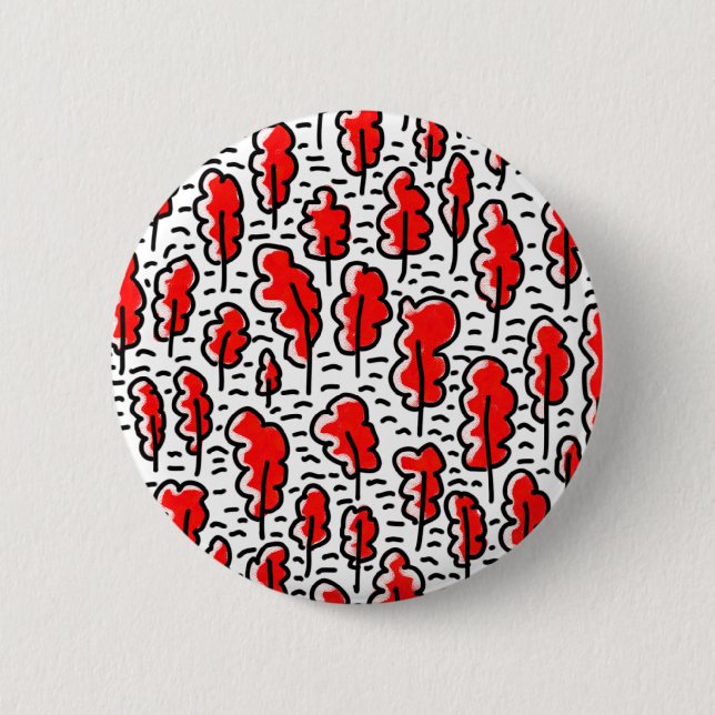 Chapa Redonda De 5 Cm Bosque Rojo (Anverso)
