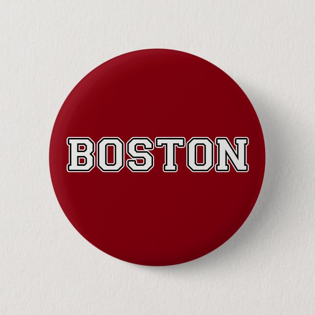 Chapa Redonda De 5 Cm Boston (Anverso)