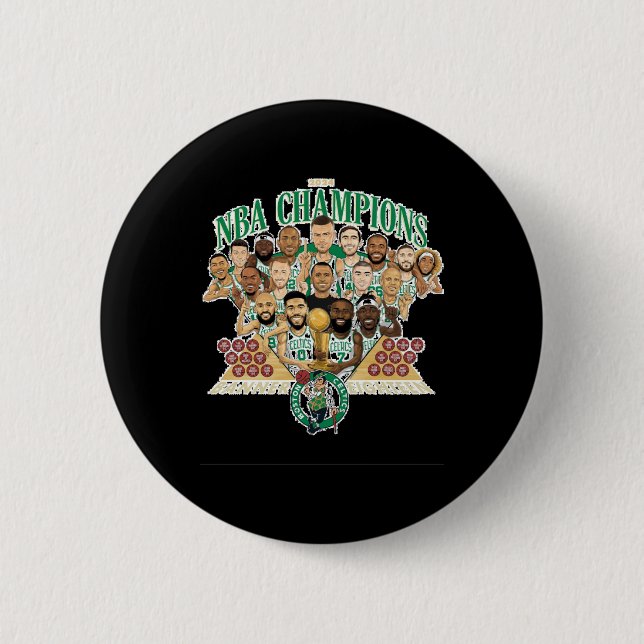 Chapa Redonda De 5 Cm Boston Celtics Banner 18 (equipo exclusivo) Relaja (Anverso)