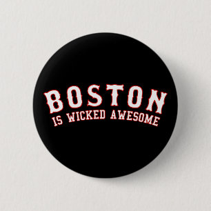 Chapa Redonda De 5 Cm Boston es impresionante travieso