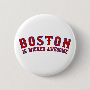 Chapa Redonda De 5 Cm Boston es impresionante travieso