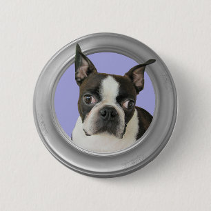 CHAPA REDONDA DE 5 CM BOSTON TERRIER-BUTTON