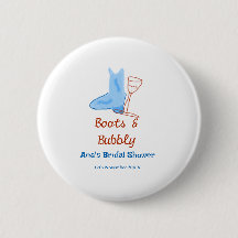 Botas y botella de champán burbujeante despedida d