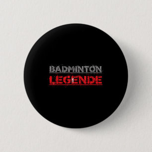 Chapa Redonda De 5 Cm Botella de regalo de Badminton Funny Legend