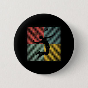 Chapa Redonda De 5 Cm Botín de juego del jugador de bádminton 2