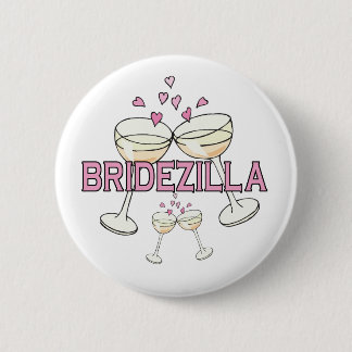 Chapa Redonda De 5 Cm Botón: Bridezilla