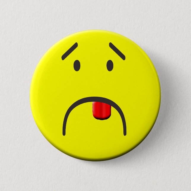 Chapa Redonda De 5 Cm "Botón de Yuck (Anverso)