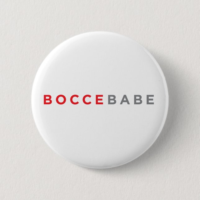 Chapa Redonda De 5 Cm "Botón del bebé de Bocce" (Anverso)