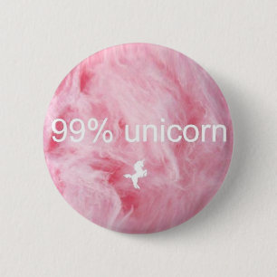 Chapa Redonda De 5 Cm ¡Botón del unicornio del 99%!