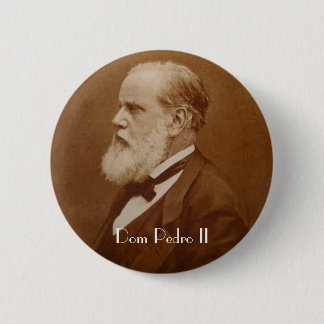 Chapa Redonda De 5 Cm Boton Dom Pedro II