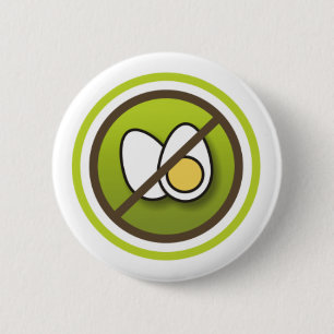 Chapa Redonda De 5 Cm Bóton: Símbolo sem Ovos