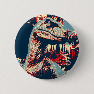 Chapa Redonda De 5 Cm Boton Velociraptor