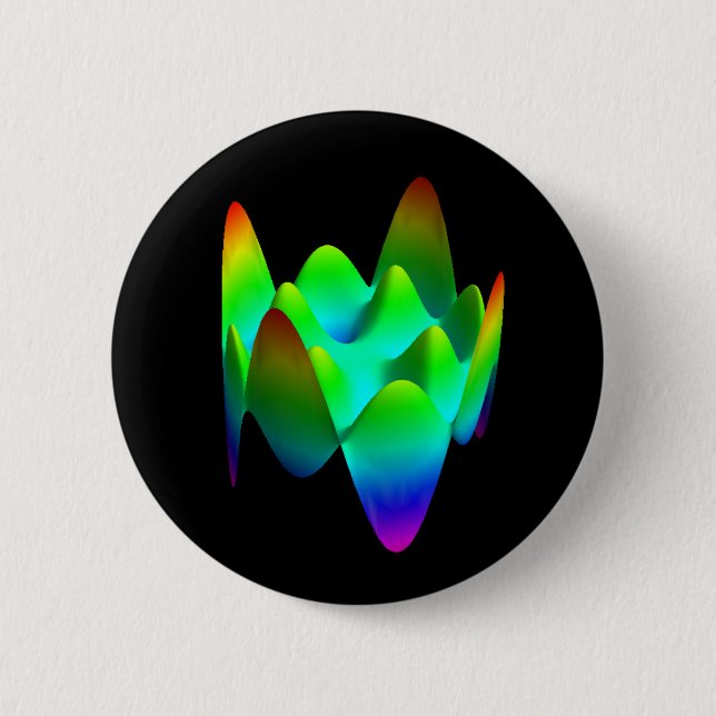 Chapa Redonda De 5 Cm Botón: Zernike Z polinomial (8,4) (Anverso)