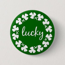 Botones afortunados del día del St Patricks