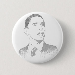 Chapa Redonda De 5 Cm Botones apenados de Barack Obama