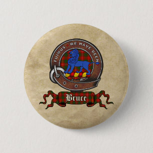 Chapa Redonda De 5 Cm Botones Bruce Clan Badge
