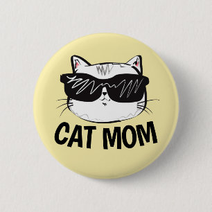 Chapa Redonda De 5 Cm Botones CAT MOM Cuadros