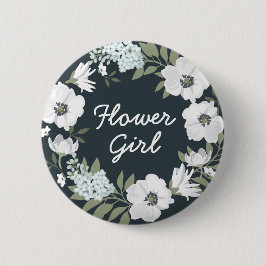 Chapa Redonda De 5 Cm Botones de boda floral Wreath Flower Girl