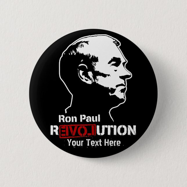 Chapa Redonda De 5 Cm Botones de Custopmizable de la revolución de Ron (Anverso)