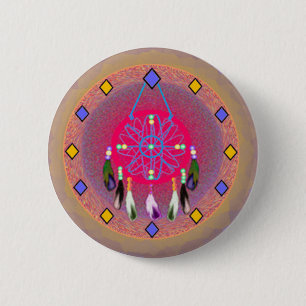 Chapa Redonda De 5 Cm Botones de Dreamcatcher