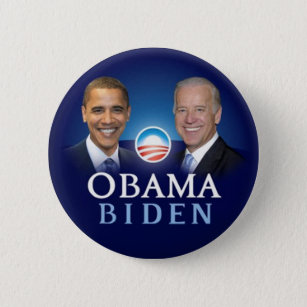 Chapa Redonda De 5 Cm Botones de la elección 2012 de Obama Biden