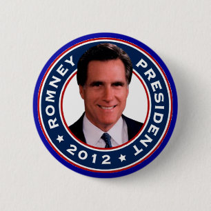 Chapa Redonda De 5 Cm Botones de la elección presidencial 2012 de Mitt