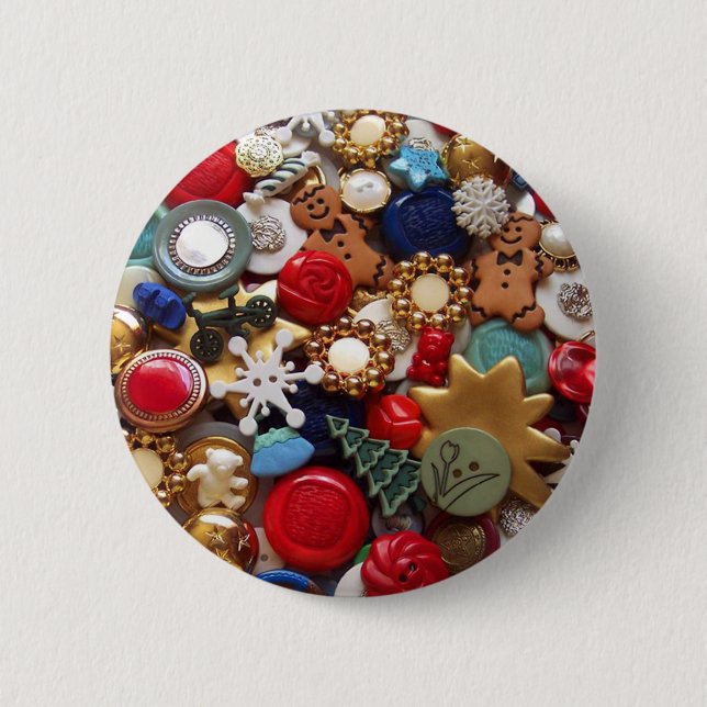 Chapa Redonda De 5 Cm Botones de los hombres de pan de jengibre del (Anverso)